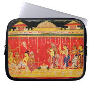 The Marriage of Krishna's Parents, from a disperse Laptop Sleeve
