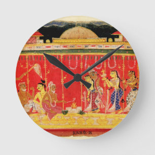 The Marriage of Krishna's Parents, from a disperse Round Clock