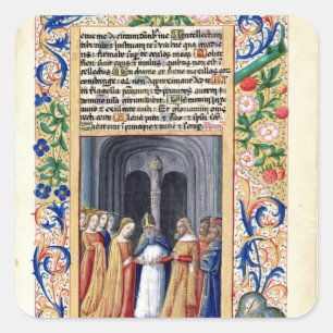 The marriage of Michal to David Square Sticker