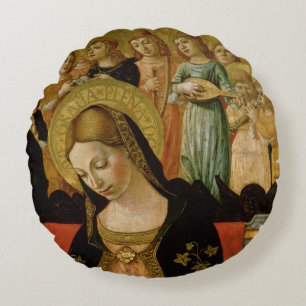 The Marriage of Saint Catherine of Siena Round Cushion