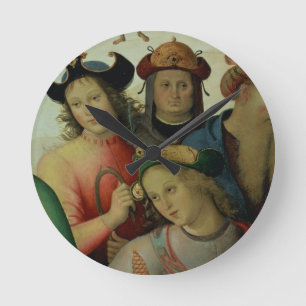 The Marriage of the Virgin, detail of the suitors, Round Clock