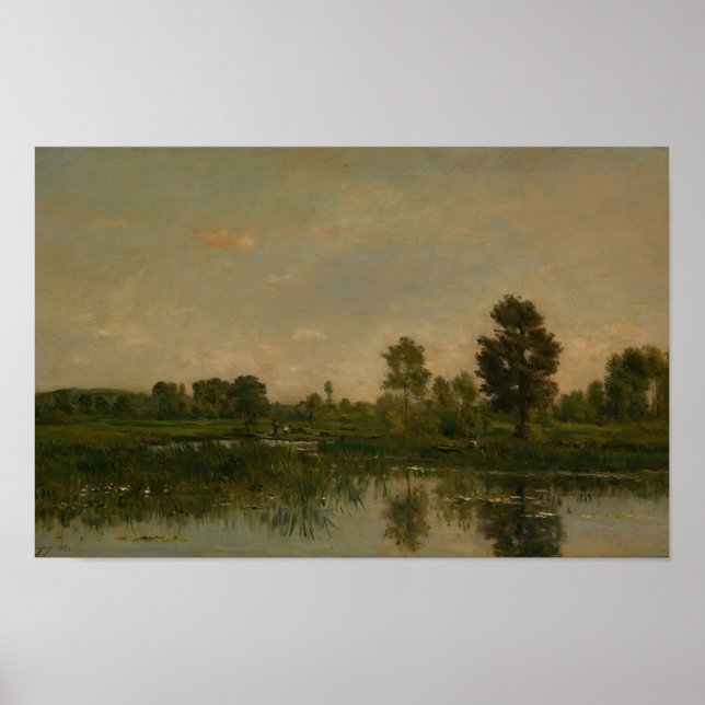 The Marsh (1871) Charles Francois Daubigny Poster (Front)
