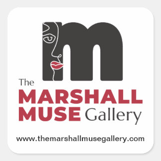 The Marshall Muse Gallery Logo Square Sticker