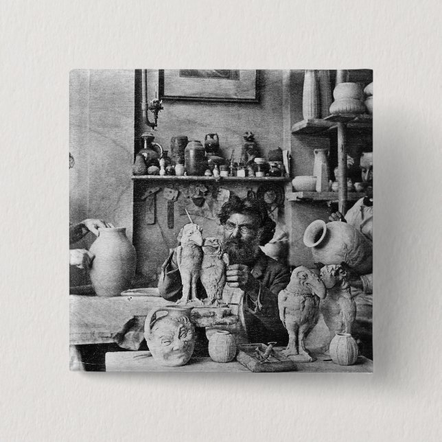 The Martin brothers 15 Cm Square Badge (Front)