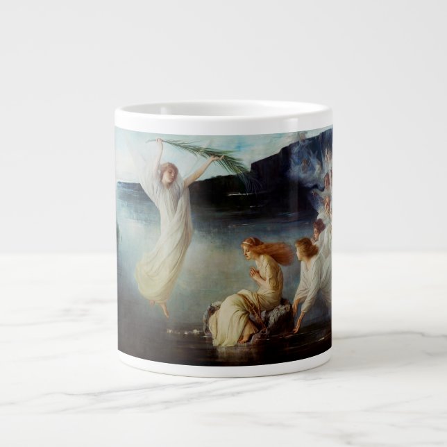 The martyrdom of Saint Cristina Large Coffee Mug (Front)