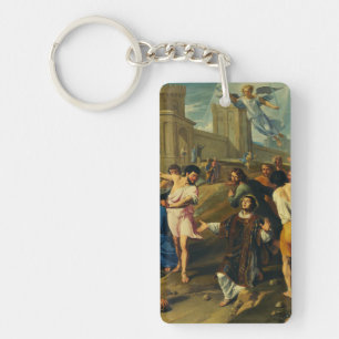 The Martyrdom of Saint Stephen Key Ring