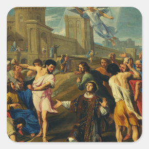 The Martyrdom of Saint Stephen Square Sticker