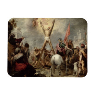 The Martyrdom of St. Andrew, 1675-82 (oil on canva Magnet