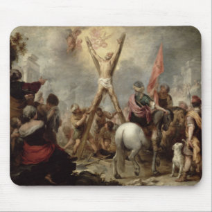 The Martyrdom of St. Andrew, 1675-82 (oil on canva Mouse Pad