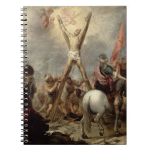 The Martyrdom of St. Andrew, 1675-82 (oil on canva Notebook
