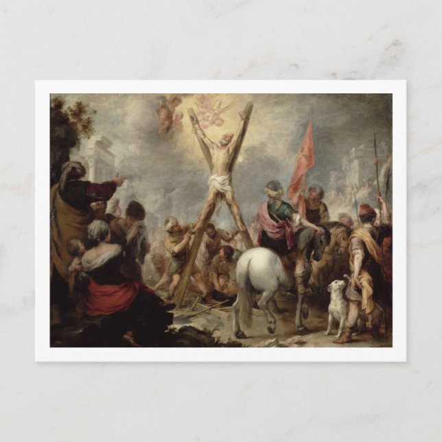 The Martyrdom of St. Andrew, 1675-82 (oil on canva Postcard (Front)