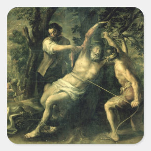 The Martyrdom of St. Bartholomew 2 Square Sticker