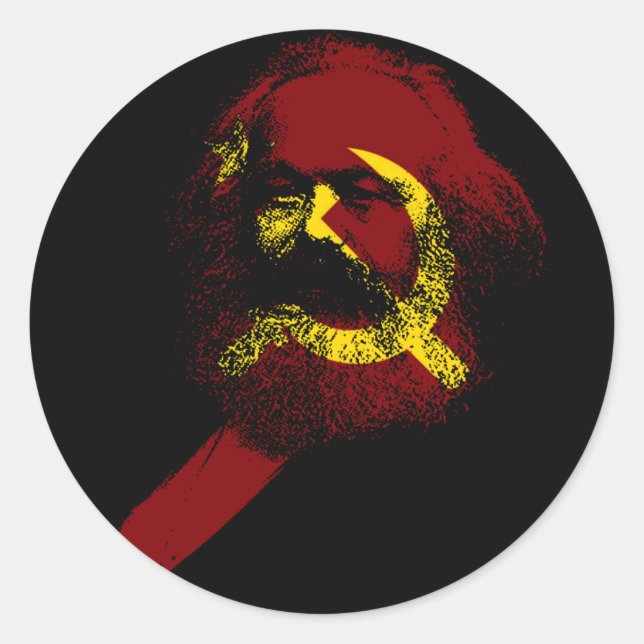 The Marx Classic Round Sticker (Front)