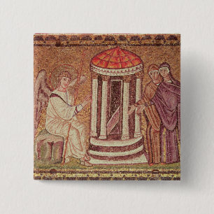 The Marys at the Tomb 15 Cm Square Badge