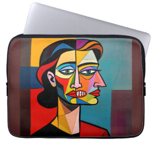 The Mask and the Monster - Portrait of a Deceiver Laptop Sleeve