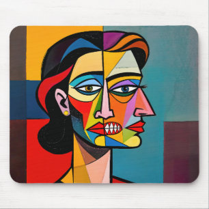 The Mask and the Monster - Portrait of a Deceiver Mouse Pad