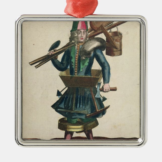 The Mason's Costume Metal Tree Decoration (Front)