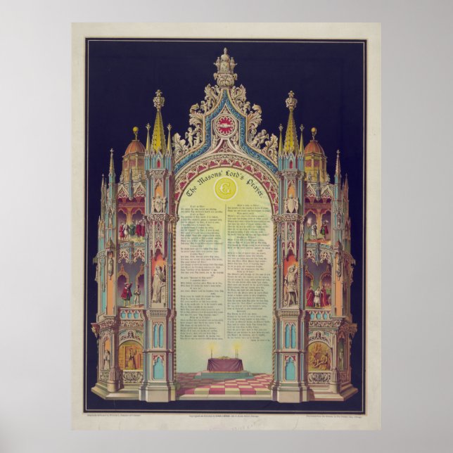 The Masons' Lord's prayer [1892] Poster (Front)