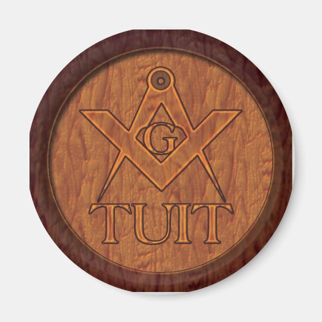 The Masons Round Tuit magnet (Front)