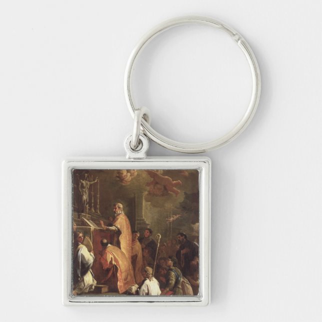 The Mass of St. Gregory Key Ring (Front)