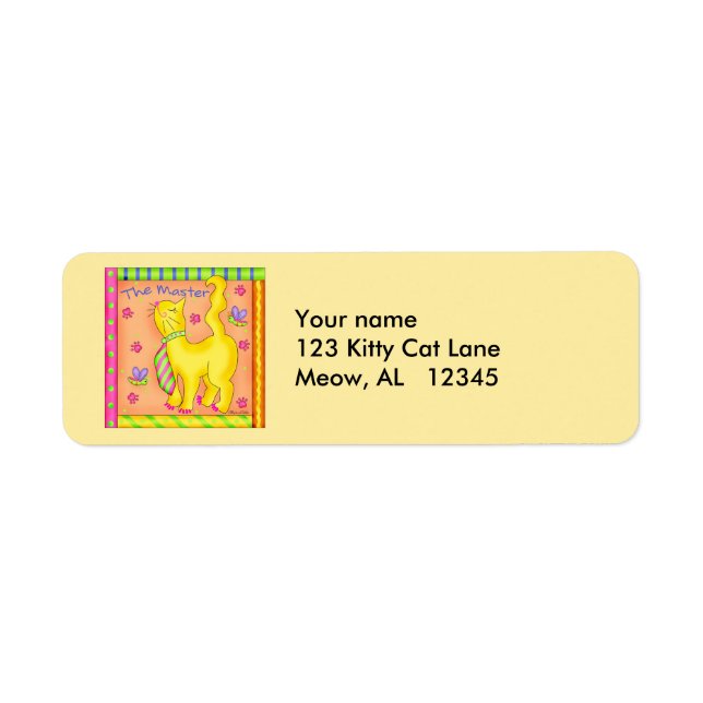 The Master Return Address Label (Front)