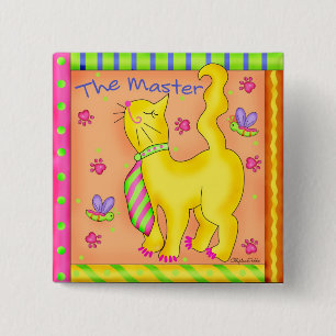 The Master Square Button Badge