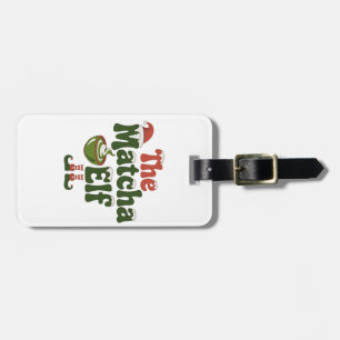 The Matcha Elf Magical Christmas Drink Luggage Tag