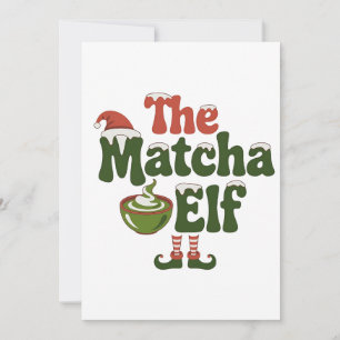 The Matcha Elf Magical Christmas Drink Thank You Card