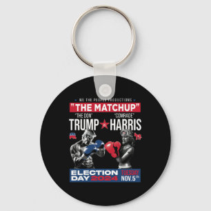 The Matchup The Don And Comrade Harris - Pro Trump Key Ring