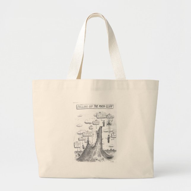 The Math Process Large Tote Bag (Front)