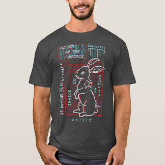 The Matrix White Rabbit Glitch T-Shirt