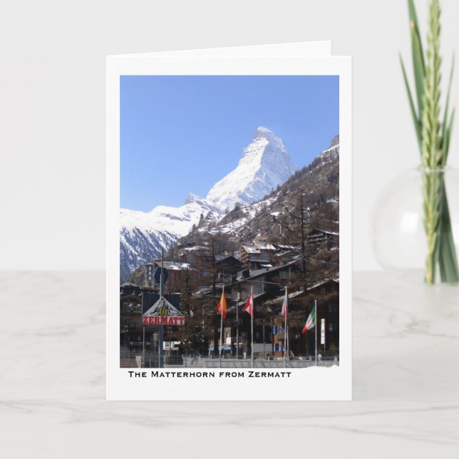 The Matterhorn from Zermatt Card (Front)
