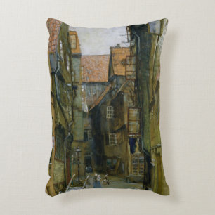 The Matthiasstrasse in Hamburg, 1891 Decorative Cushion