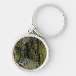 The Matthiasstrasse in Hamburg, 1891 Key Ring