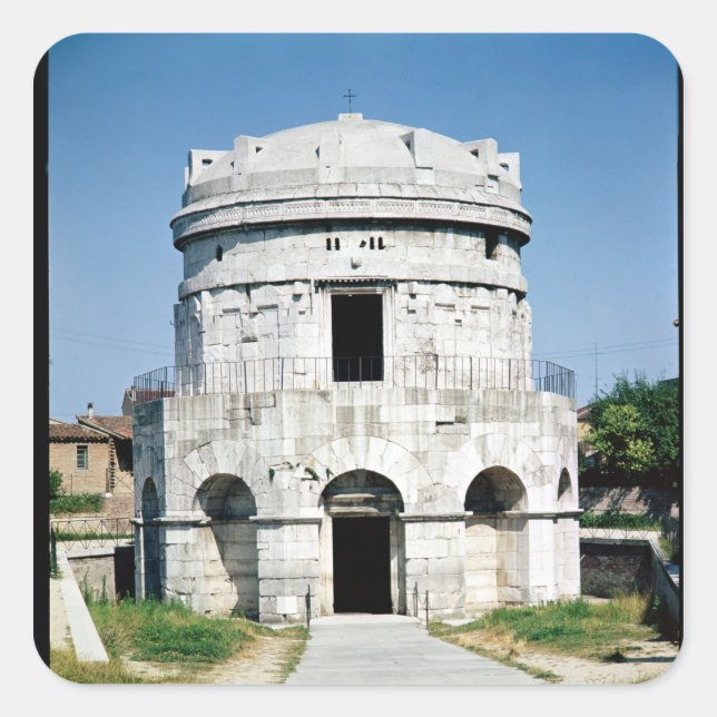 The Mausoleum of Theodoric Square Sticker (Front)