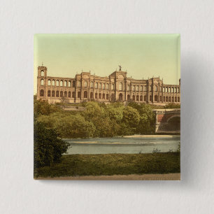 The Maximillianeum, Munich, Bavaria, Germany 15 Cm Square Badge