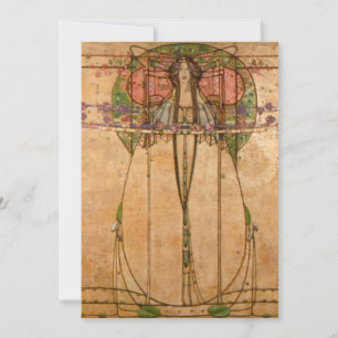 The May Queen - Margaret Macdonald Mackintosh Invitation