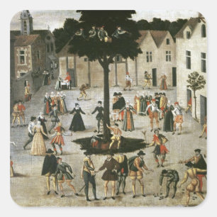 The May Tree Square Sticker