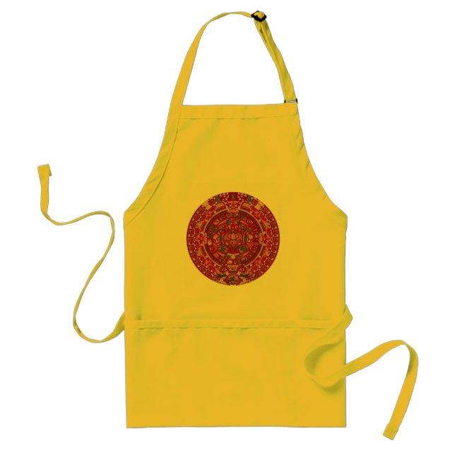 The Mayan (Aztec) Calendar Wheel Standard Apron (Front)