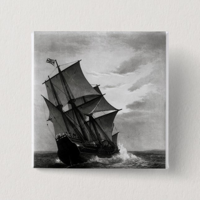 The Mayflower 15 Cm Square Badge (Front)