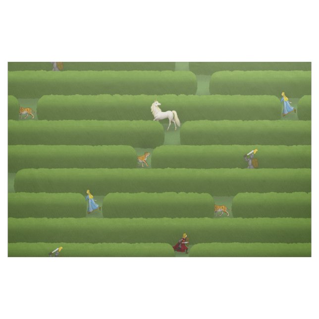The Maze (large scale) Fairytale Fabric (Fat Quarter)