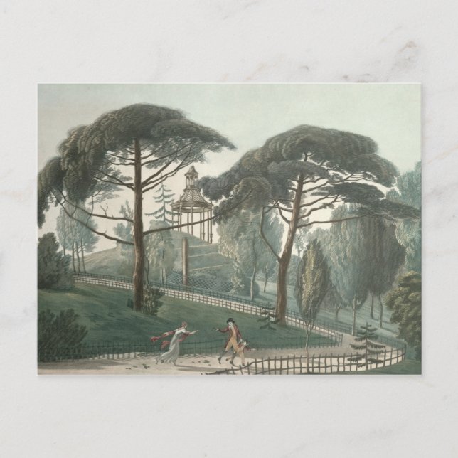 The Maze or Belvedere of the Jardin des Postcard (Front)
