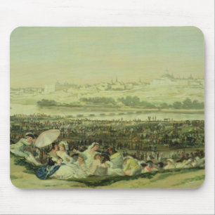 The Meadow at San Isidro, 1788 (oil on canvas) Mouse Pad