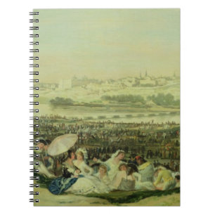 The Meadow at San Isidro, 1788 (oil on canvas) Notebook
