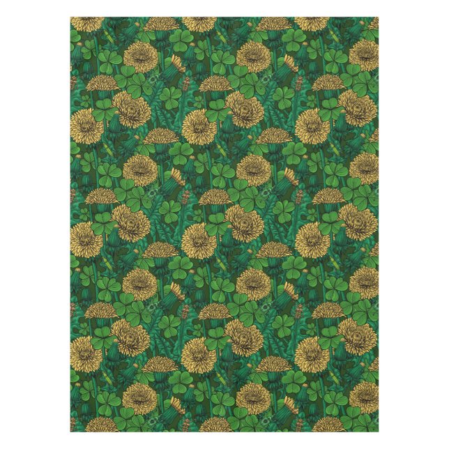 The meadow in green and yellow tablecloth (Front)