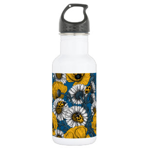 The meadow in yellow and blue 532 ml water bottle