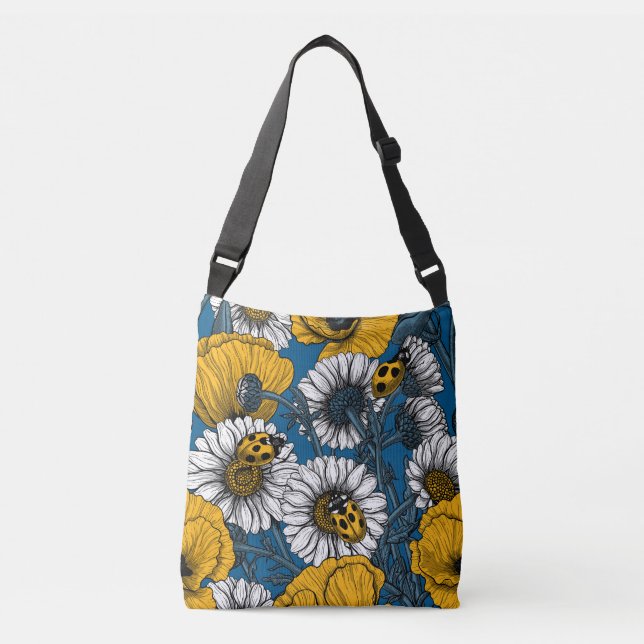 The meadow in yellow and blue crossbody bag (Front)