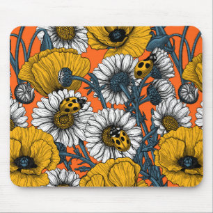 The meadow in yellow and blue mouse pad