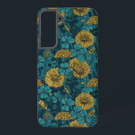 The meadow in yellow and blue samsung galaxy case<br><div class="desc">Hand-drawn seamless pattern with dandelions and clovers</div>