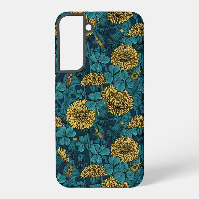 The meadow in yellow and blue samsung galaxy s22+ case (Back)